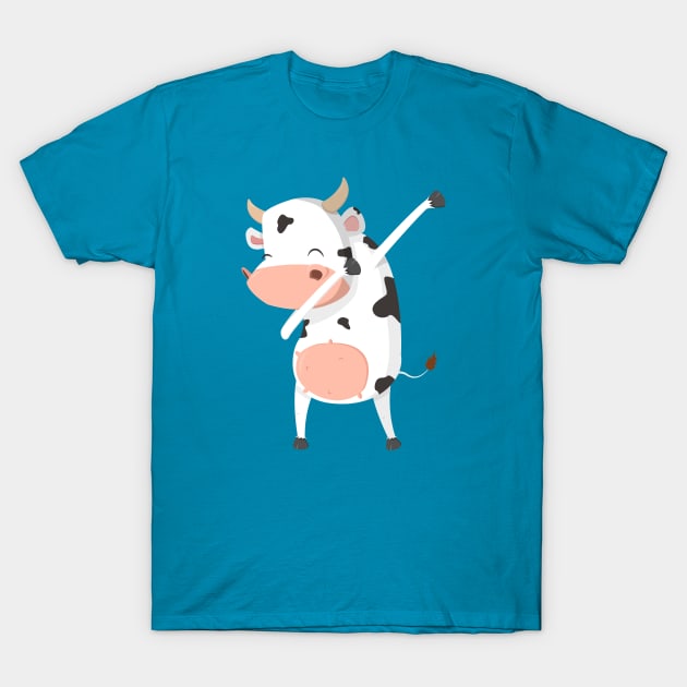 Dabbing Cow Pose T-Shirt by sanseffort